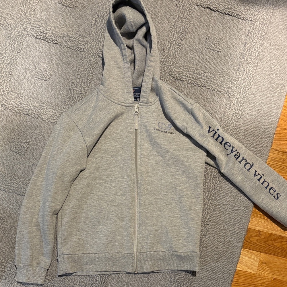 Vineyard Vines Light Gray Hoodie with Logo
